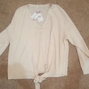 3/$10 Peyton Primrose 3x heavy blouse beige NWT